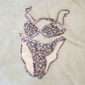 Bikini small tropical print